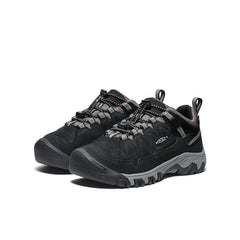 Big Kids' Targhee IV Waterproof Hiking Shoe Black/Steel Grey / Keen / Men's|Women's|Kids'