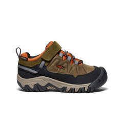Little Kids' Targhee IV Waterproof Hiking Shoe Dark Olive/Gold Flame / Keen / Men's|Women's|Kids'