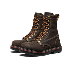Men's Liberty 8" Waterproof 90° Heel Boot (Carbon Toe) Coffee Bean/Black / Keen / Men's