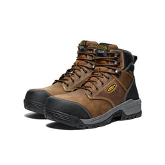 Men's CSA Evanston 6" Waterproof Boot (Carbon Toe) Bison/Black / Keen / Men's
