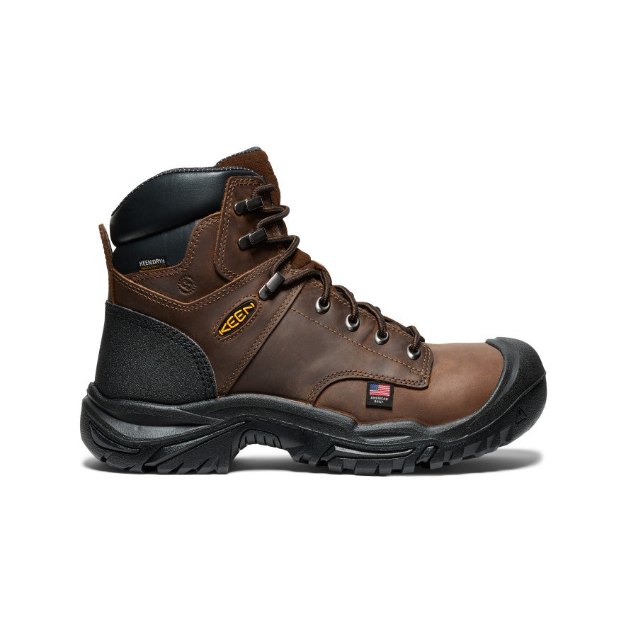 Men's Mt Vernon II 6" Waterproof Boot (Steel Toe) Dark Earth/Black / Keen / Men's