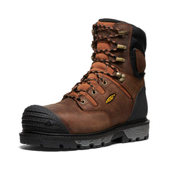Men's Camden 8" Insulated Waterproof Boot (Carbon Toe) Leather Brown/Black / Keen / Men's