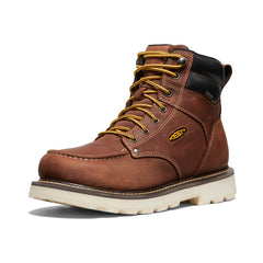 Men's Cincinnati 6" Waterproof 90° Heel Boot (Soft Toe) Tuscan Red/Sandshell / Keen / Men's