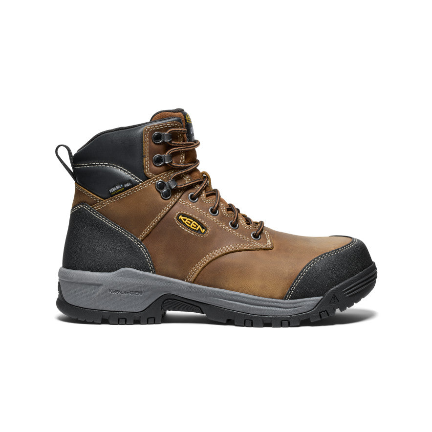 Men's Evanston 6" Insulated Waterproof Boot (Carbon Toe) Bison/Black / Keen / Men's