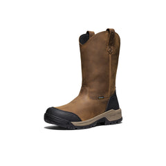 Men's Evanston Pull-On Waterproof Boot (Soft Toe) Bison/Black / Keen / Men's