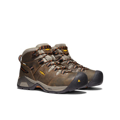 Men's Detroit XT Waterproof Boot (Soft Toe) Black Olive/Leather Brown / Keen / Men's