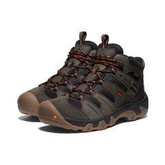 Men's Headout Waterproof Hiking Boot Black Olive/Fossil Orange / Keen / Men's