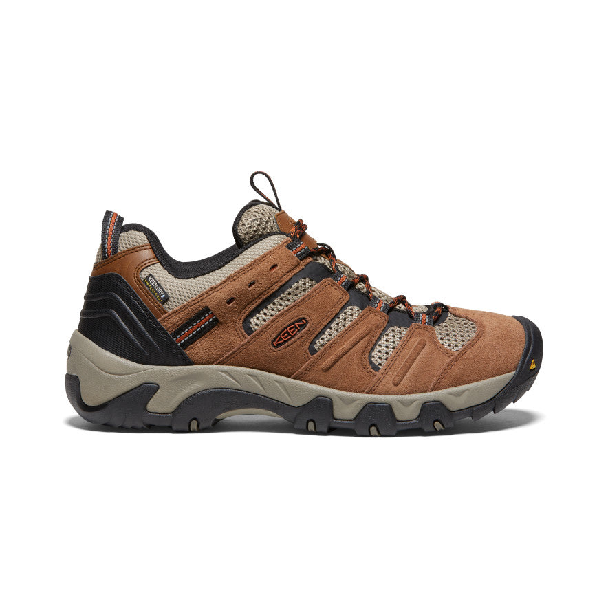 Men's Headout Waterproof Hiking Shoe Bison/Fossil Orange / Keen / Men's