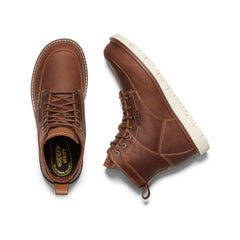 Men's San Jose 6" Boot (Soft Toe) Gingerbread/Off White / Keen / Men's