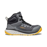 Men's Arvada Mid Work Sneaker (Carbon Toe) Black/Keen Yellow / Keen / Men's