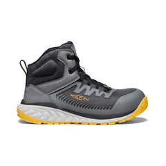 Men's Arvada Mid Work Sneaker (Carbon Toe) Black/Keen Yellow / Keen / Men's