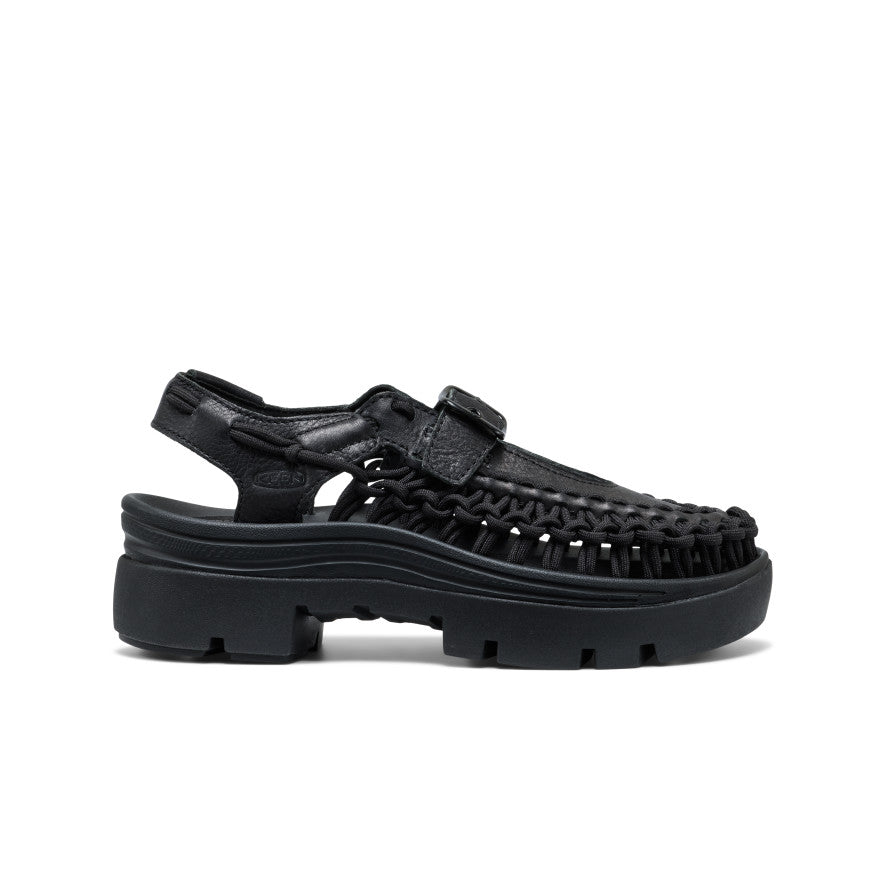 All Gender UNEEK PLT Mary Jane Sneaker Black Smooth Lea / Keen / Men's|Women's