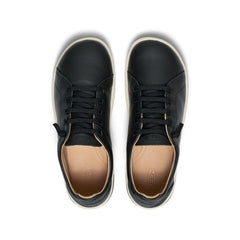 Women's KNX Leather Sneaker Black/Star White / Keen / Women's