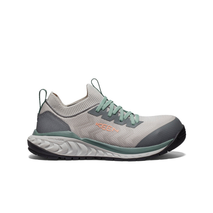 Women's Arvada Shift Work Sneaker (Carbon Toe) Steel Grey/Granite Green / Keen / Women's