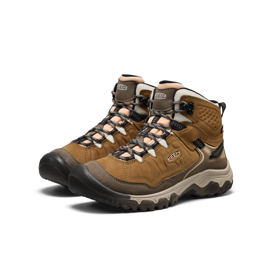 Women's Targhee IV Waterproof Hiking Boot Coyote/Peach Fuzz / Keen / Men's|Women's