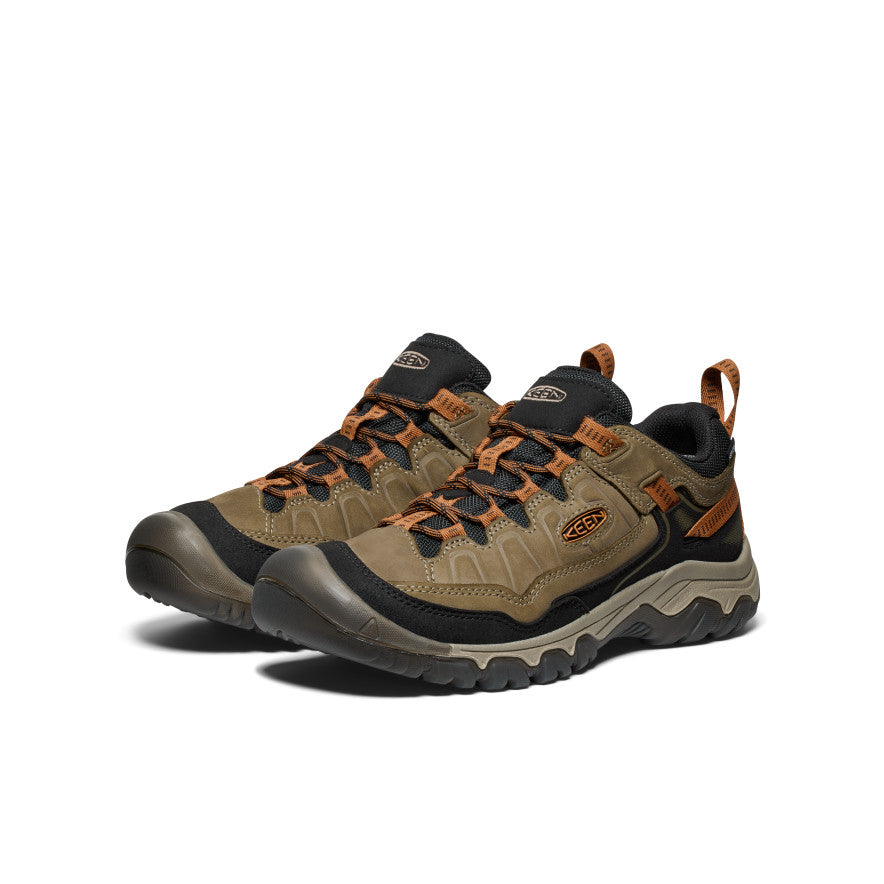 Men's Targhee IV Wide Waterproof Hiking Shoe Sea Turtle/Roasted Pecan / Keen / Men's|Women's