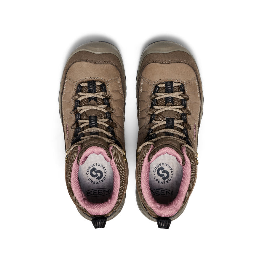 Women's Targhee IV Wide Waterproof Hiking Boot Brindle/Nostalgia Rose / Keen / Men's|Women's
