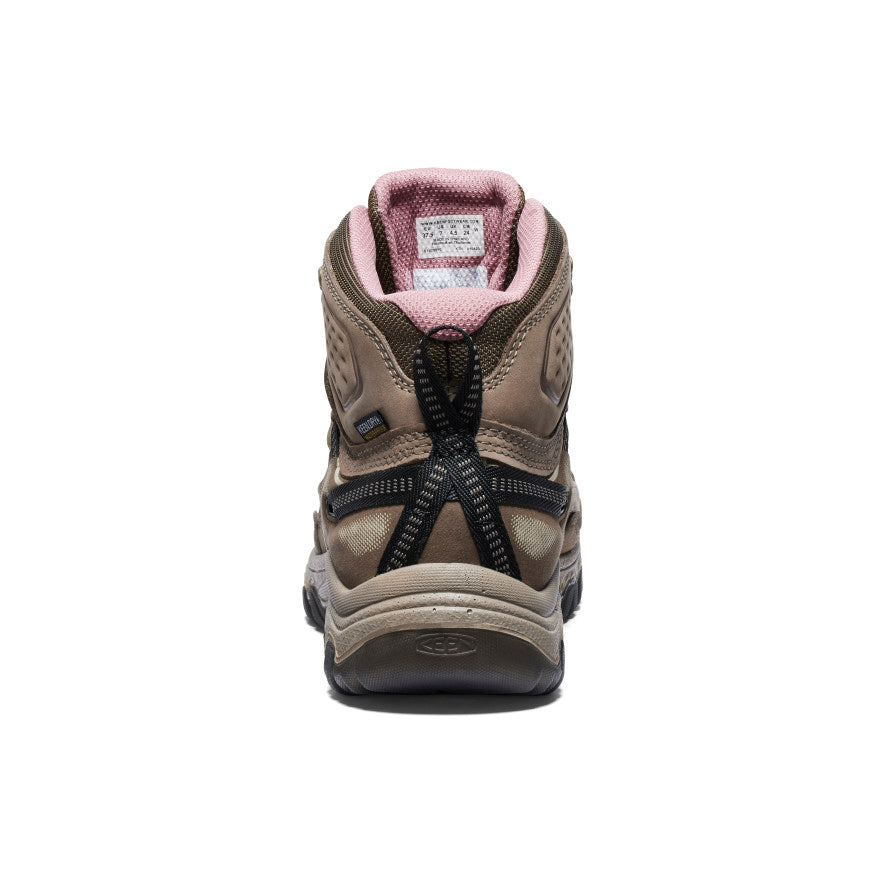 Women's Targhee IV Wide Waterproof Hiking Boot Brindle/Nostalgia Rose / Keen / Men's|Women's