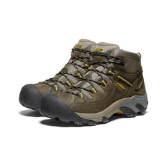 Men's Targhee II Mid Waterproof Hiking Boots Black Olive/Yellow / Keen / Men's|Women's