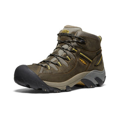 Men's Targhee II Mid Waterproof Hiking Boots Black Olive/Yellow / Keen / Men's|Women's
