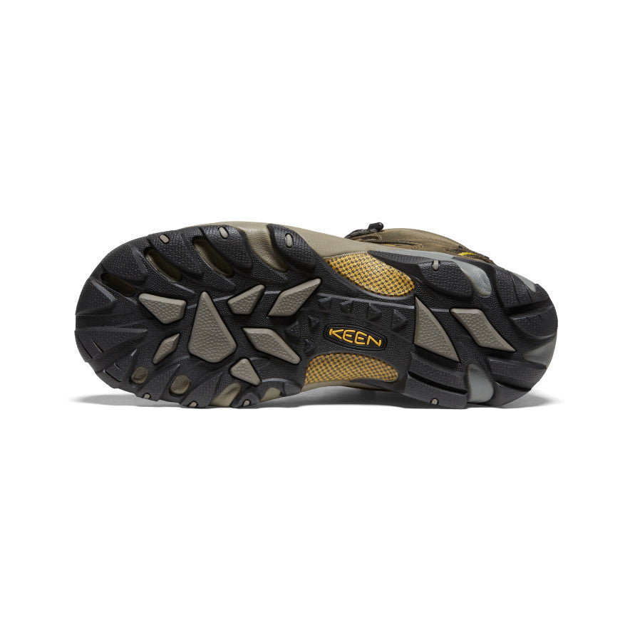 Men's Targhee II Mid Waterproof Hiking Boots Black Olive/Yellow / Keen / Men's|Women's