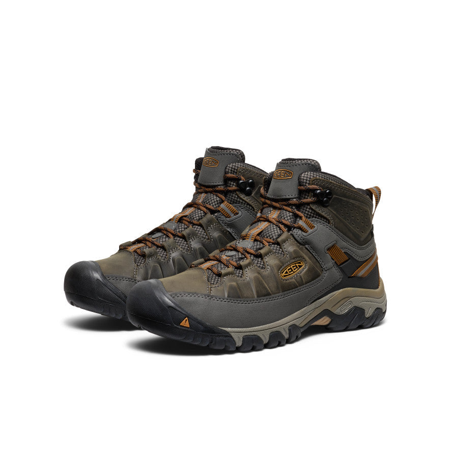 Men's Targhee III Waterproof Mid Wide Black Olive/Golden Brown / Keen / Men's|Women's