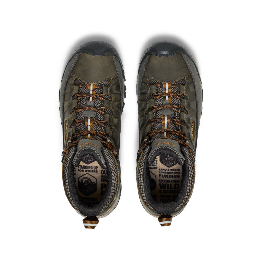 Men's Targhee III Waterproof Mid Wide Black Olive/Golden Brown / Keen / Men's|Women's