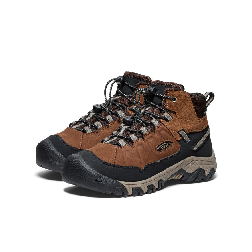 Big Kids' Targhee IV Waterproof Hiking Boot Bison/Brindle / Keen / Men's|Women's|Kids'