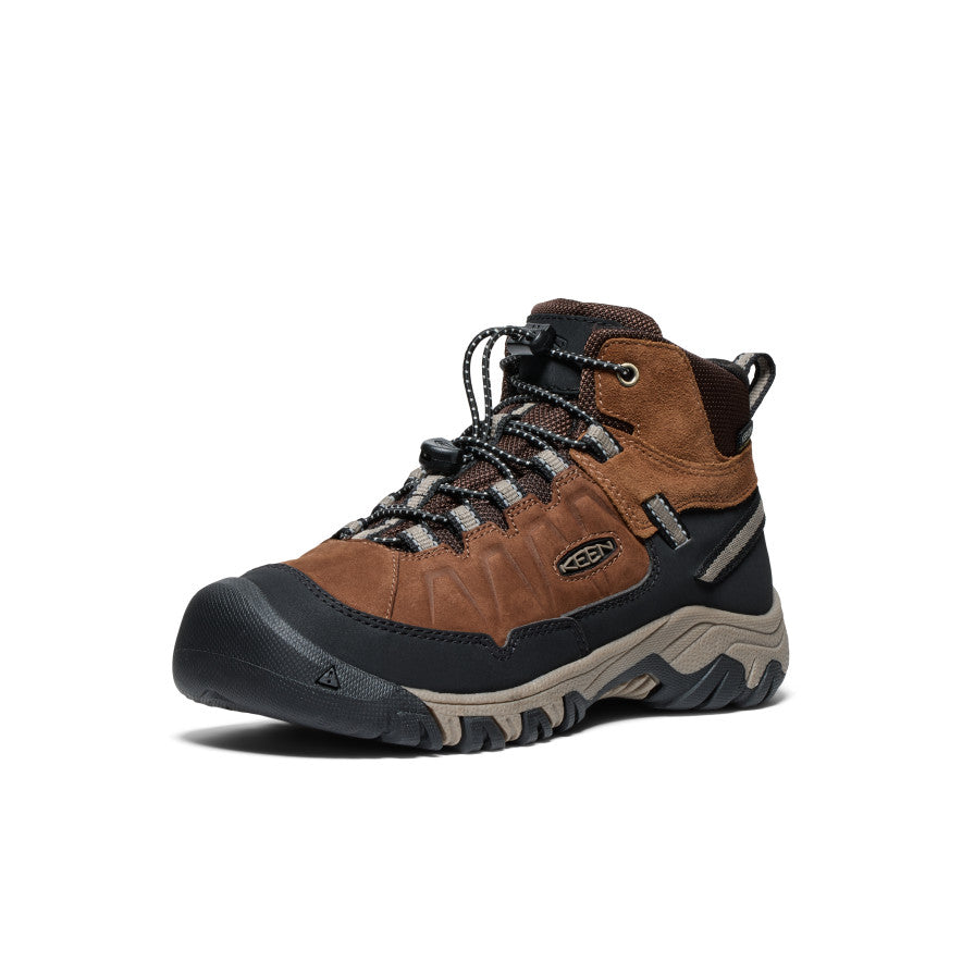 Big Kids' Targhee IV Waterproof Hiking Boot Bison/Brindle / Keen / Men's|Women's|Kids'