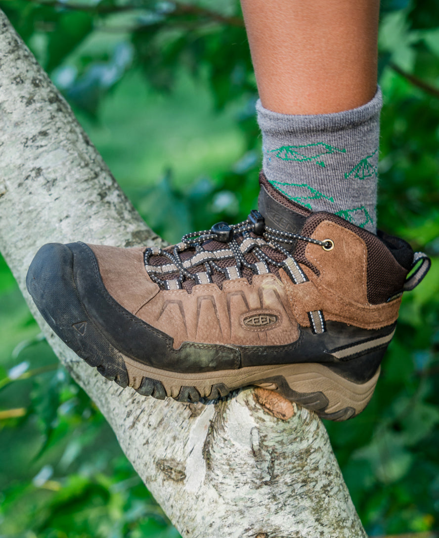 Big Kids' Targhee IV Waterproof Hiking Boot Bison/Brindle / Keen / Men's|Women's|Kids'