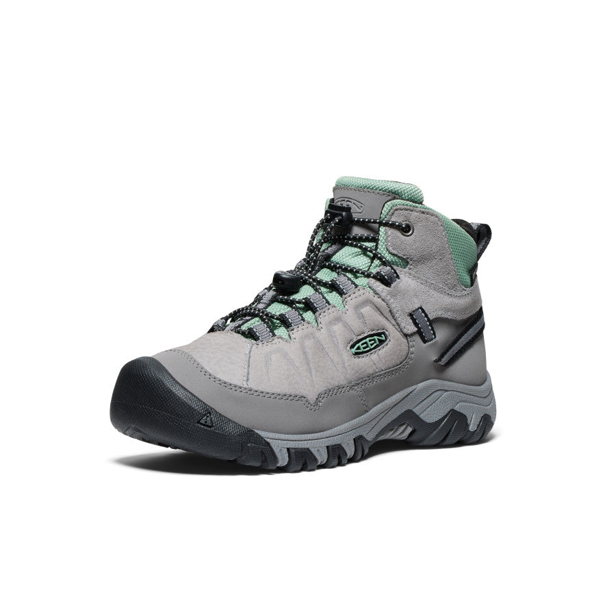 Big Kids' Targhee IV Waterproof Hiking Boot Alloy/Granite Green / Keen / Men's|Women's|Kids'