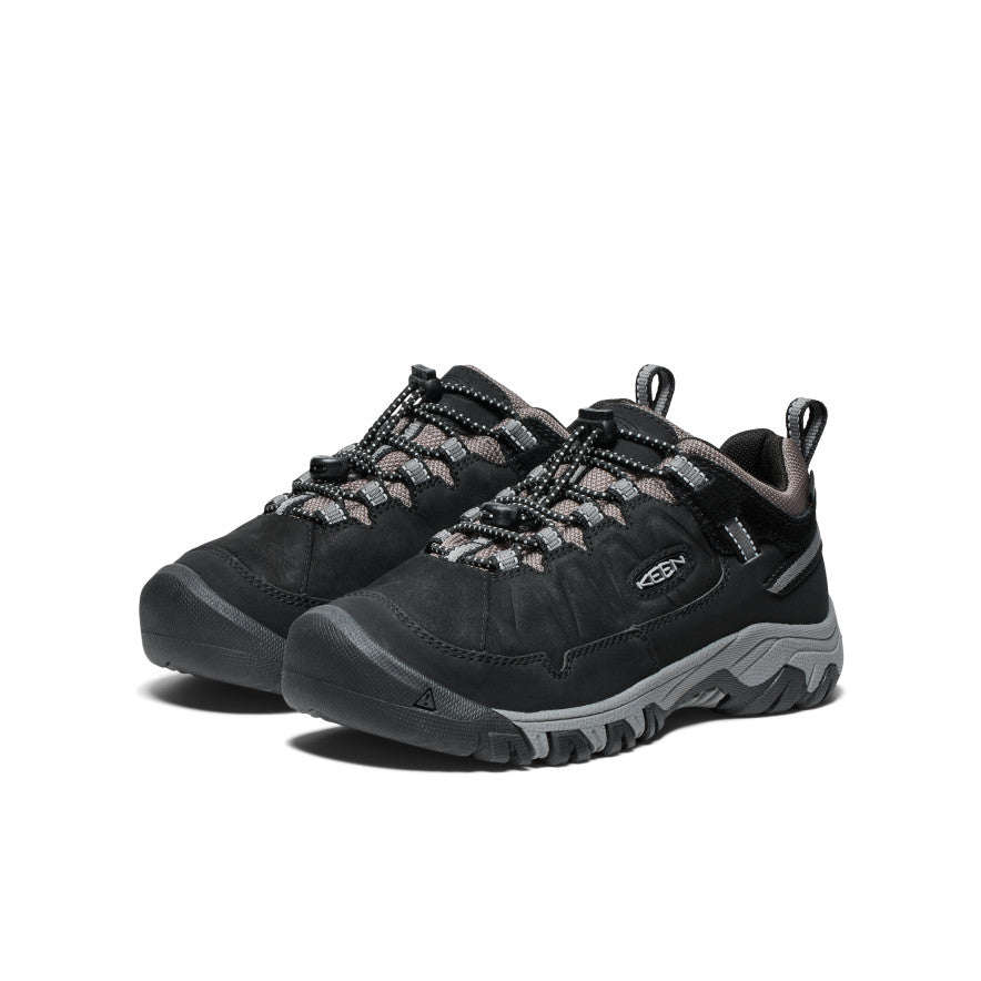Big Kids' Targhee IV Waterproof Hiking Shoe Black/Steel Grey / Keen / Men's|Women's|Kids'