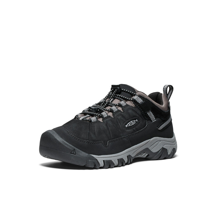 Big Kids' Targhee IV Waterproof Hiking Shoe Black/Steel Grey / Keen / Men's|Women's|Kids'