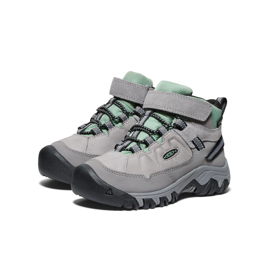 Little Kids' Targhee IV Waterproof Hiking Boot Alloy/Granite Green / Keen / Men's|Women's|Kids'
