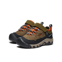 Little Kids' Targhee IV Waterproof Hiking Shoe Dark Olive/Gold Flame / Keen / Men's|Women's|Kids'