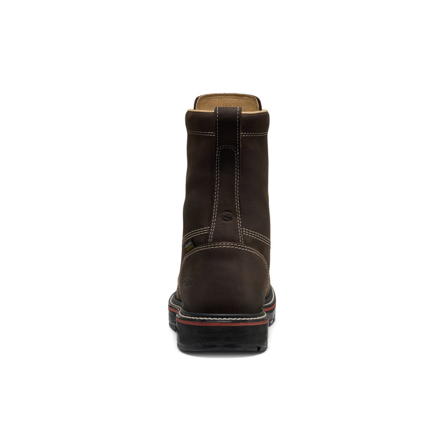 Men's Liberty 8" Waterproof 90° Heel Boot (Carbon Toe) Coffee Bean/Black / Keen / Men's