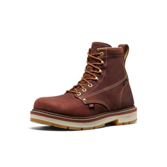 Men's Liberty 6" Waterproof 90° Heel Boot (Carbon Toe) Bombay Brown/Gum / Keen / Men's