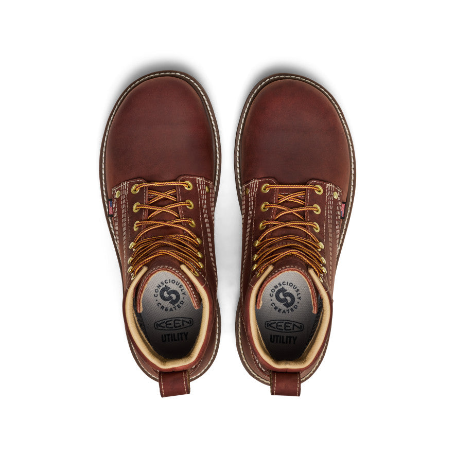 Men's Liberty 6" Waterproof 90° Heel Boot (Soft Toe) Bombay Brown/Gum / Keen / Men's