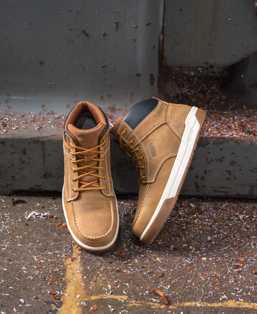 Men's Gibson Waterproof Work Boot (Carbon Toe) Belgian/Gum / Keen / Men's