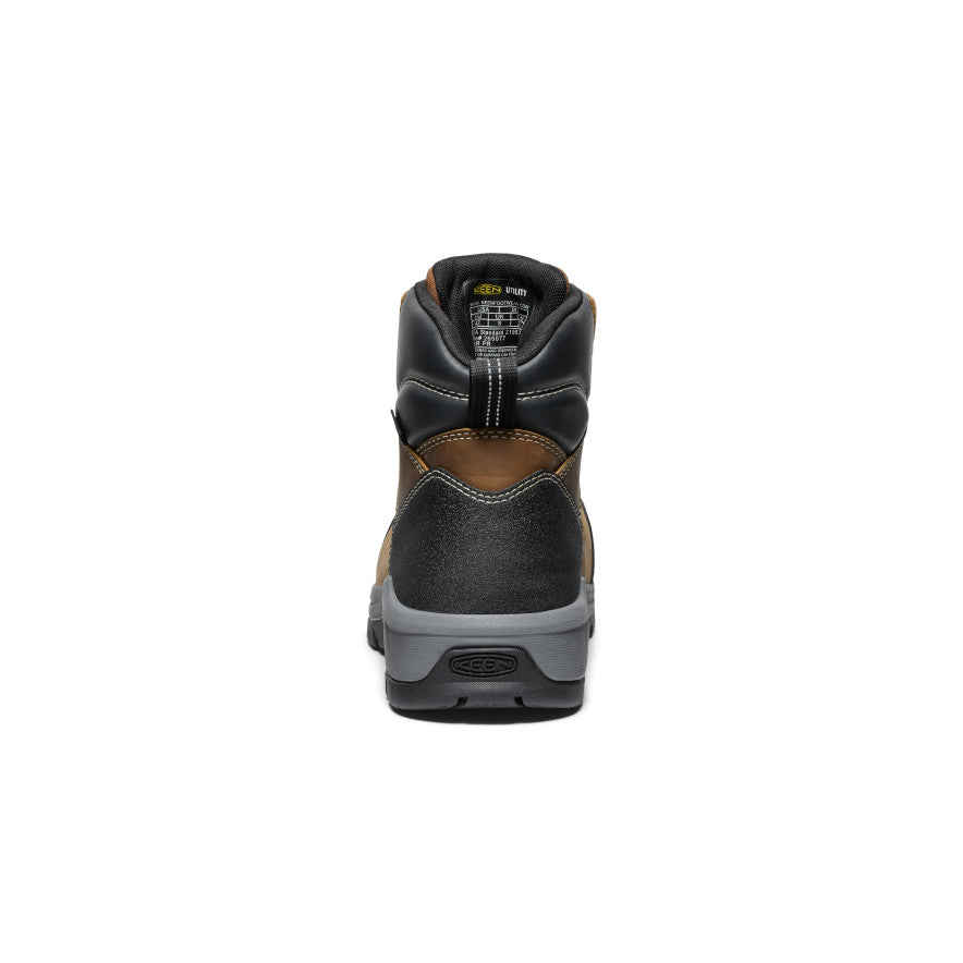 Men's CSA Evanston 6" Waterproof Boot (Carbon Toe) Bison/Black / Keen / Men's