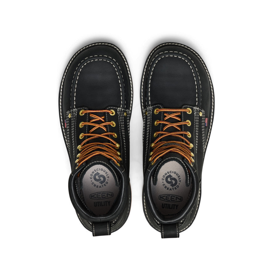 Men's Liberty 6" Waterproof Boot (Carbon Toe) Black/Gum / Keen / Men's