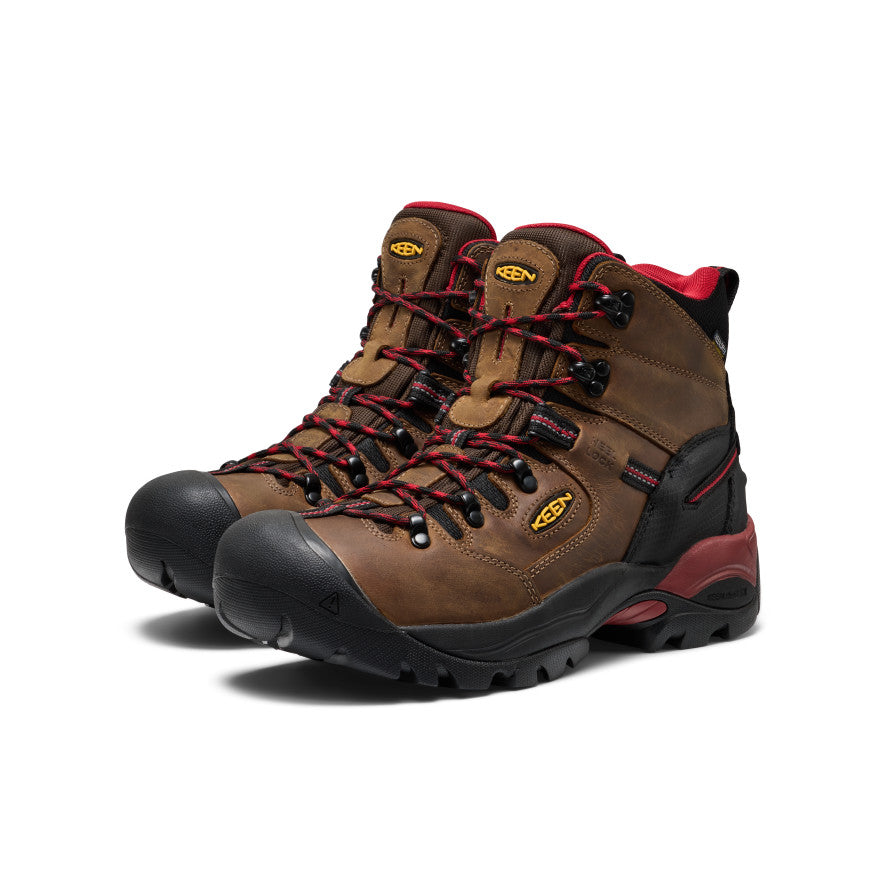 Men's Pittsburgh Energy 6" Waterproof Boot (Carbon Toe) Bison/Black / Keen / Men's
