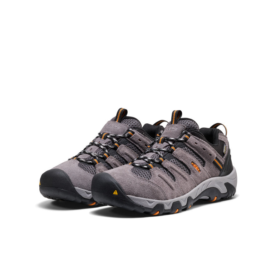 Men's Headout Waterproof Hiking Shoe Steel Grey/Orange Pepper / Keen / Men's