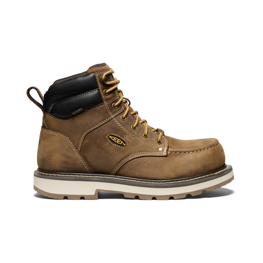 Men's Cincinnati 6" Waterproof 90° Heel Boot (Carbon Toe) Belgian/Sandshell / Keen / Men's