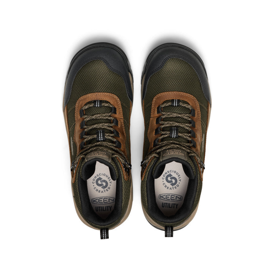 Men's Skokie Waterproof Work Boot (Soft Toe) Forest Night/Black / Keen / Men's