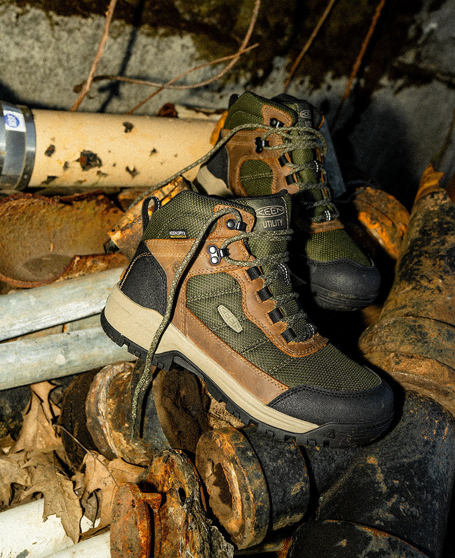 Men's Skokie Waterproof Work Boot (Soft Toe) Forest Night/Black / Keen / Men's