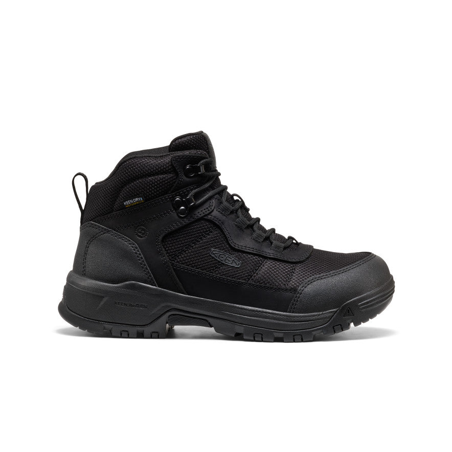 Men's Skokie Waterproof Work Boot (Soft Toe) Black/Black / Keen / Men's