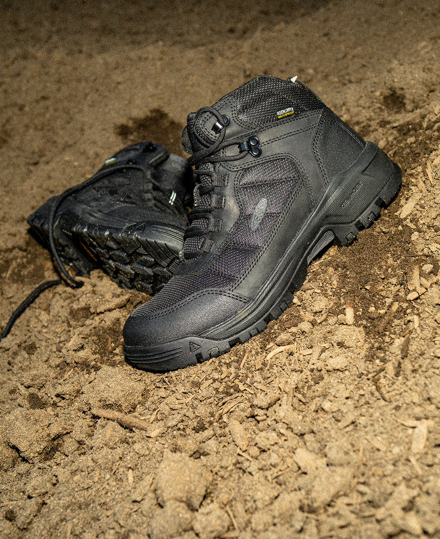Men's Skokie Waterproof Work Boot (Soft Toe) Black/Black / Keen / Men's