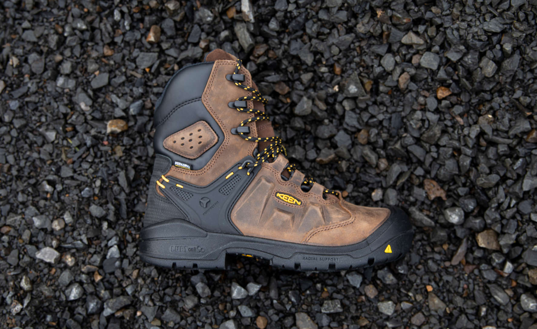 Men's Dover 8" Insulated Waterproof Boot (Carbon Toe) Dark Earth/Black / Keen / Men's
