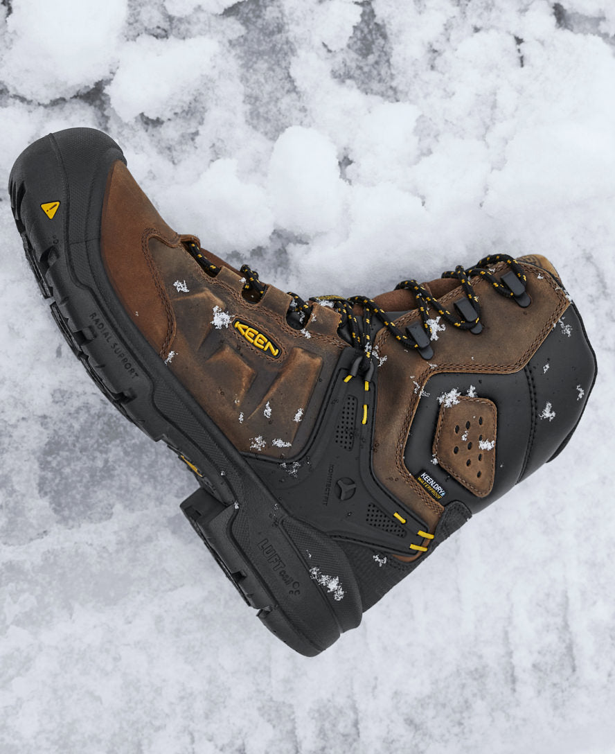 Men's Dover 8" Insulated Waterproof Boot (Carbon Toe) Dark Earth/Black / Keen / Men's